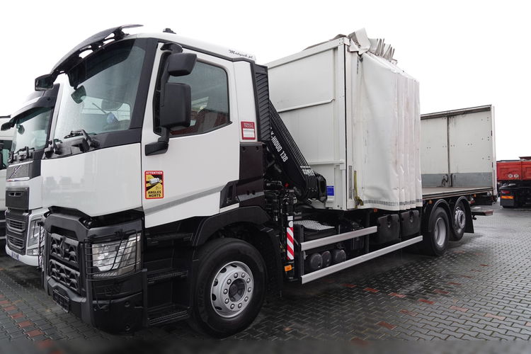 Renault C 380 / 6x2 / SKRZYNIOWY / HDS HIAB 138 B-3 WYSÓW 10, 5 M / ROTATOR / STEROWANIE RADIOWE / + WINDA ZAŁADOWCZA / ZABUDOWA FIRANKA ZSUWANA / EURO 6 zdjęcie 65