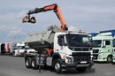 Volvo FMX 410 / 6x4 / WYWROTKA + HDS PALFINGER 18002-EH A / HYDROBURTA / STEROWANIE RADIOWE / ŁYCHA / ROTATOR / EURO 6  zdjęcie 10