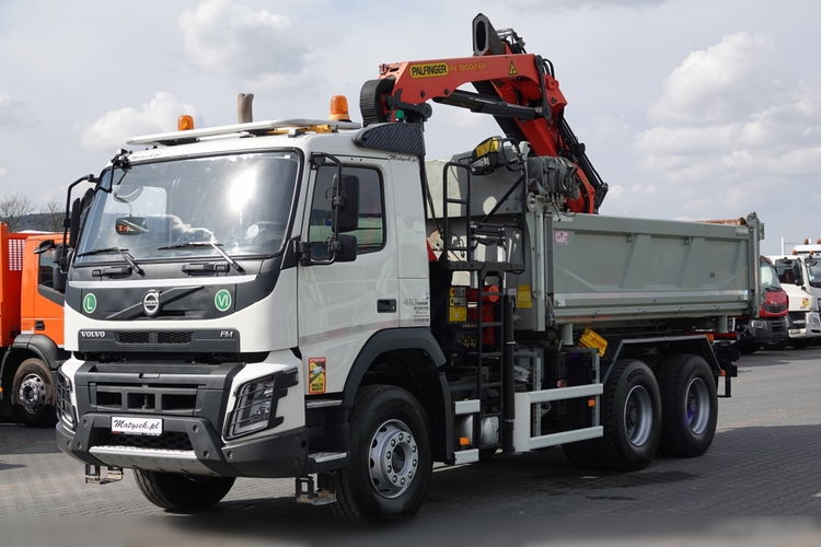 Volvo FMX 410 / 6x4 / WYWROTKA + HDS PALFINGER 18002-EH A / HYDROBURTA / STEROWANIE RADIOWE / ŁYCHA / ROTATOR / EURO 6  zdjęcie 11