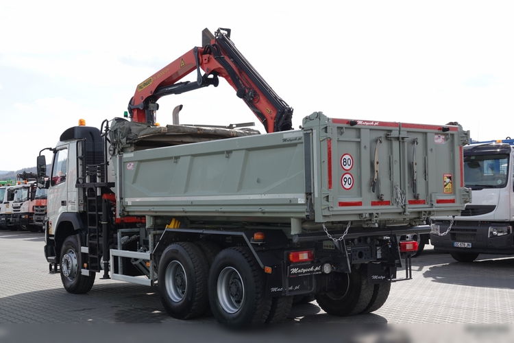 Volvo FMX 410 / 6x4 / WYWROTKA + HDS PALFINGER 18002-EH A / HYDROBURTA / STEROWANIE RADIOWE / ŁYCHA / ROTATOR / EURO 6  zdjęcie 13