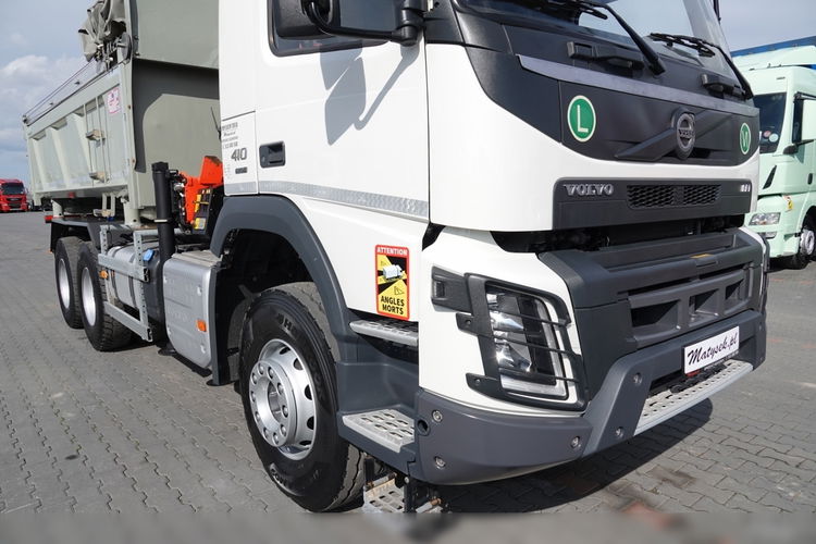 Volvo FMX 410 / 6x4 / WYWROTKA + HDS PALFINGER 18002-EH A / HYDROBURTA / STEROWANIE RADIOWE / ŁYCHA / ROTATOR / EURO 6  zdjęcie 18