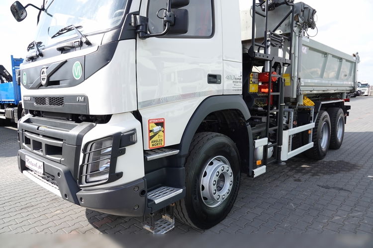 Volvo FMX 410 / 6x4 / WYWROTKA + HDS PALFINGER 18002-EH A / HYDROBURTA / STEROWANIE RADIOWE / ŁYCHA / ROTATOR / EURO 6  zdjęcie 19