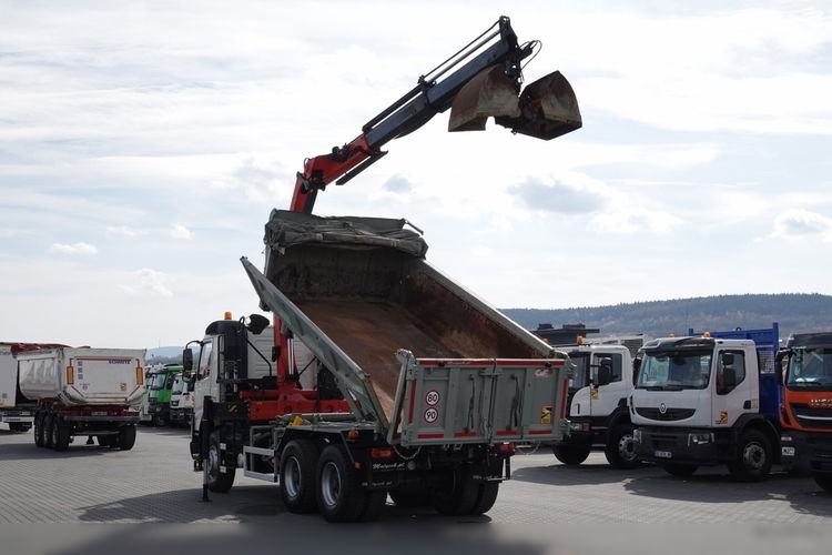 Volvo FMX 410 / 6x4 / WYWROTKA + HDS PALFINGER 18002-EH A / HYDROBURTA / STEROWANIE RADIOWE / ŁYCHA / ROTATOR / EURO 6  zdjęcie 2