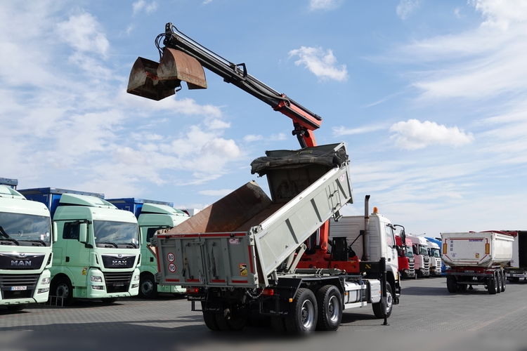 Volvo FMX 410 / 6x4 / WYWROTKA + HDS PALFINGER 18002-EH A / HYDROBURTA / STEROWANIE RADIOWE / ŁYCHA / ROTATOR / EURO 6  zdjęcie 3