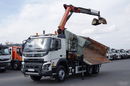 Volvo FMX 410 / 6x4 / WYWROTKA + HDS PALFINGER 18002-EH A / HYDROBURTA / STEROWANIE RADIOWE / ŁYCHA / ROTATOR / EURO 6  zdjęcie 5