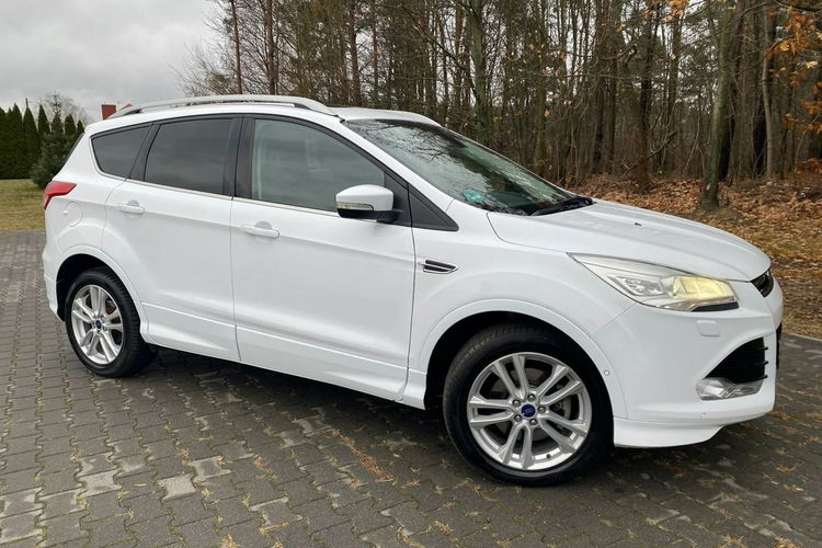 Ford Kuga Panorama+Ledy przód tył+Półskóry+Keyless Go+Climatronic+Podg Fotele zdjęcie 13