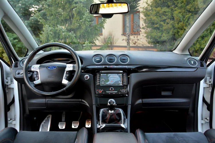 Ford S-Max Pakiet ST Lift Panorama Radar ACC Ledy Skóry Navi Convers Alu18 2xPark zdjęcie 23