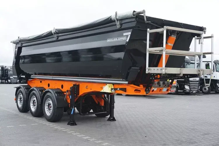 MEILLER WYWROTKA / 27 M3 / OŚ PODNOSZONA / JAK NOWA zdjęcie 1