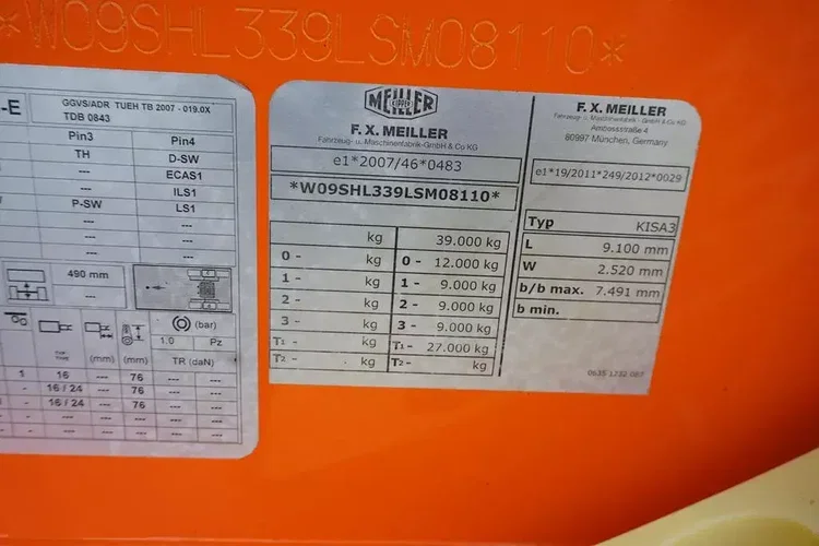 MEILLER WYWROTKA / 27 M3 / OŚ PODNOSZONA / JAK NOWA zdjęcie 11