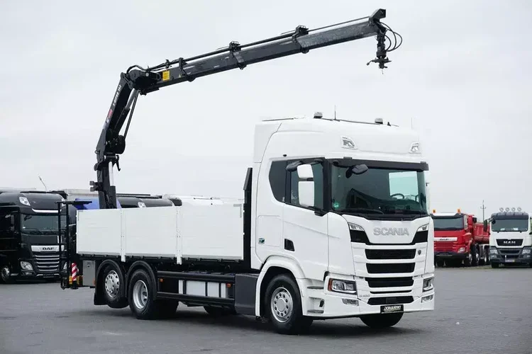 Scania R 450 / E 6 / 6 X 2 / SKRZYNIOWY + HDS / HIAB 192 ES – 3 / OŚ SKRETNA zdjęcie 1