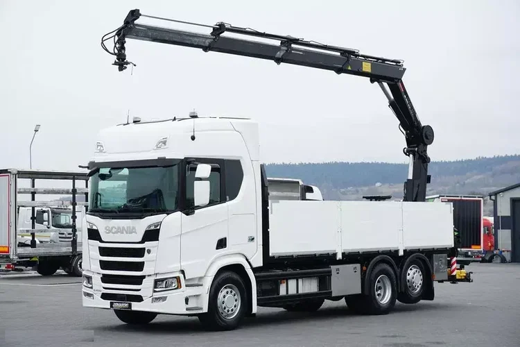 Scania R 450 / E 6 / 6 X 2 / SKRZYNIOWY + HDS / HIAB 192 ES – 3 / OŚ SKRETNA zdjęcie 2