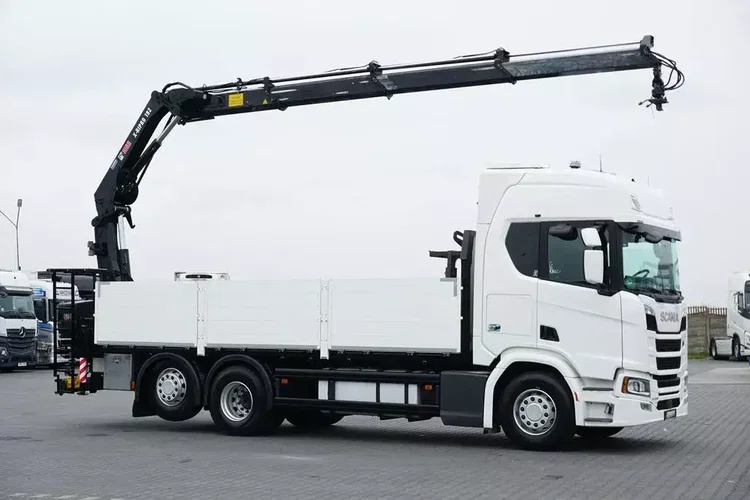 Scania R 450 / E 6 / 6 X 2 / SKRZYNIOWY + HDS / HIAB 192 ES – 3 / OŚ SKRETNA zdjęcie 4
