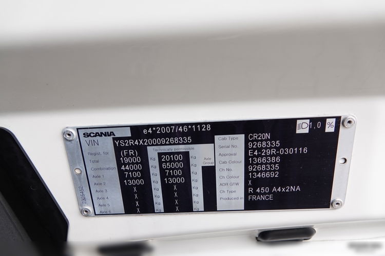 Scania R 450 / RETARDER / HYDRAULIKA / KLIMA POSTOJOWA / HYDRAULIKA / NISKA KABINA / OPONY 100% / PO KONTRAKCIE SERWISOWYM zdjęcie 38