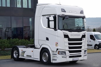 Scania S 450 / RETARDER / KLIMA POSTOJOWA / ALUFELGI / HYDRAULIKA / OPONY 100% / PO KONTRAKCIE SERWISOWYM 
