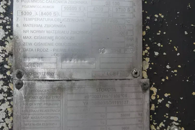 STOKOTA CYSTERNA PALIWOWA / 5 KOMOROWA / ON / BP / zdjęcie 30