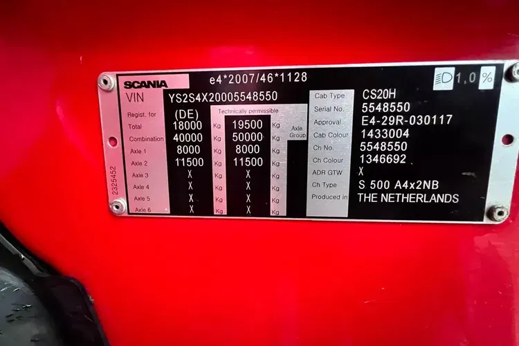 S500 Pełna opcja cały na poduszce z Niemiec scania idealny stan zdjęcie 29