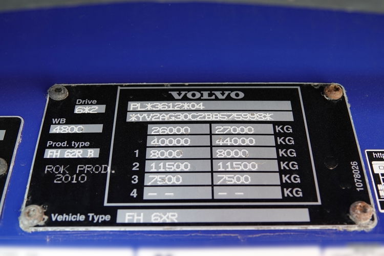 Volvo FH 500 / 6X2 / SKRZYNIOWY - 7.4 M / SOLÓWKA / OŚ PODNOSZONA / 258 TYŚ. KM !  zdjęcie 39