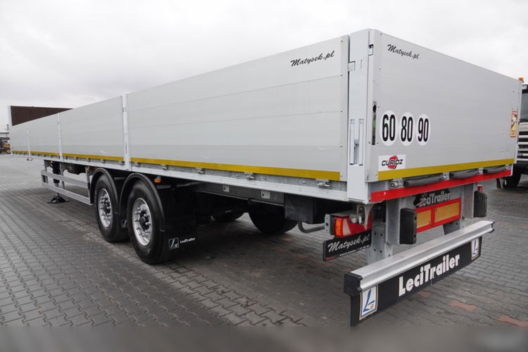 LECITRAILER / NACZEPA BURTOWA / 2 OSIE / DO BUDOWLANKI / MOCNA PODŁOGA / OCYNK zdjęcie 11