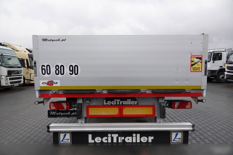 LECITRAILER / NACZEPA BURTOWA / 2 OSIE / DO BUDOWLANKI / MOCNA PODŁOGA / OCYNK zdjęcie 12