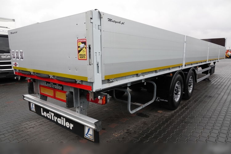 LECITRAILER / NACZEPA BURTOWA / 2 OSIE / DO BUDOWLANKI / MOCNA PODŁOGA / OCYNK zdjęcie 13