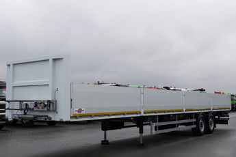LECITRAILER / NACZEPA BURTOWA / 2 OSIE / DO BUDOWLANKI / MOCNA PODŁOGA / OCYNK