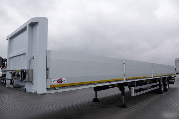 LECITRAILER / NACZEPA BURTOWA / 2 OSIE / DO BUDOWLANKI / MOCNA PODŁOGA / OCYNK zdjęcie 2
