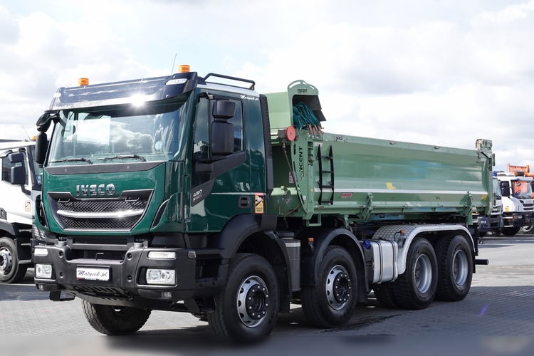 Iveco X-WAY 480 / 8X4 / WYWROTKA / HYDROBURTA / BORDMATIC / HYDROKLAPA / HARDOX / KAMERA  zdjęcie 9