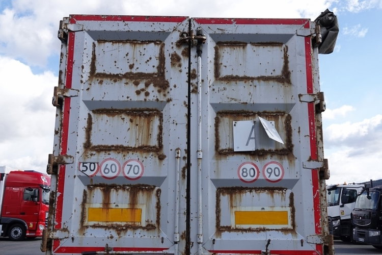 BODEX / WYWROTKA 65 M3 / STALOWA / DO ZŁOMU / OŚ PODNOSZONA / DRZWI BOCZNE / 2018 ROK zdjęcie 12