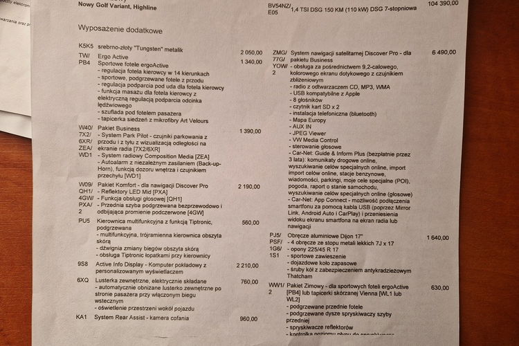 Volkswagen Golf Polski Salon 1 Właściciel Pełen Serwis ASO 2KompletyOpon Bardzo Bogaty zdjęcie 30