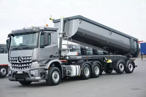 Mercedes AROCS / 2645 / E 6 / ACC / 6 X 6 / + NACZEPA WYWROTKA / RETARDER