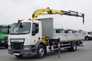 DAF LF 250 / 4X2 / SKRZYNIOWY - 7.30 + HDS HYVA HB 150XE3 / STEROWANIE RADIOWE / ROTATOR / MAX UDŹWIG: 5200 KG / EURO 6  zdjęcie 1