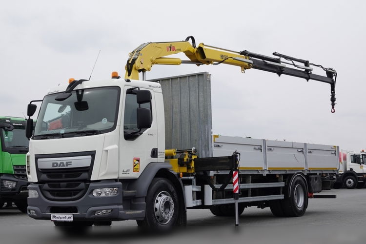 DAF LF 250 / 4X2 / SKRZYNIOWY - 7.30 + HDS HYVA HB 150XE3 / STEROWANIE RADIOWE / ROTATOR / MAX UDŹWIG: 5200 KG / EURO 6  zdjęcie 2