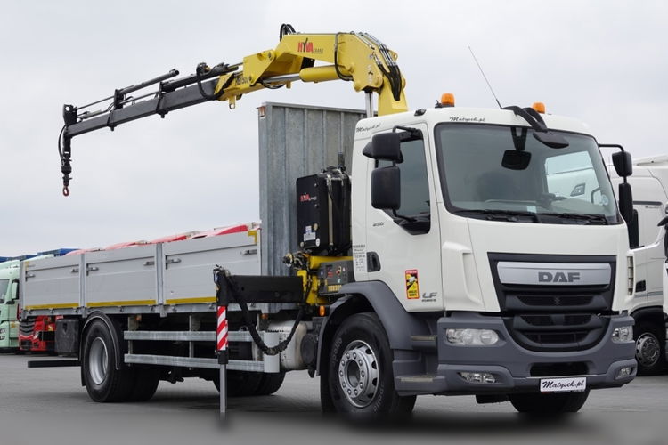 DAF LF 250 / 4X2 / SKRZYNIOWY - 7.30 + HDS HYVA HB 150XE3 / STEROWANIE RADIOWE / ROTATOR / MAX UDŹWIG: 5200 KG / EURO 6  zdjęcie 5