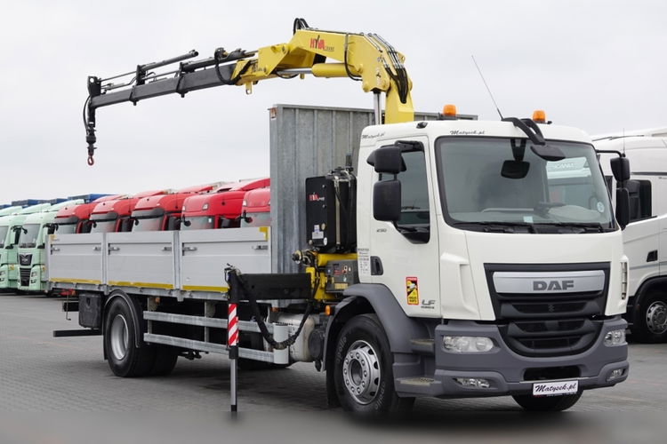 DAF LF 250 / 4X2 / SKRZYNIOWY - 7.30 + HDS HYVA HB 150XE3 / STEROWANIE RADIOWE / ROTATOR / MAX UDŹWIG: 5200 KG / EURO 6  zdjęcie 6