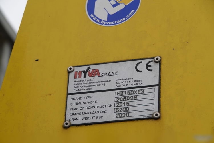 DAF LF 250 / 4X2 / SKRZYNIOWY - 7.30 + HDS HYVA HB 150XE3 / STEROWANIE RADIOWE / ROTATOR / MAX UDŹWIG: 5200 KG / EURO 6  zdjęcie 7