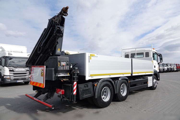 MAN TGS 26.320 / 6X4 / SKRZYNIOWY 6.5 M + HDS HIAB 188 BS-3 / MAX UDŹWIG: 5000 KG / STEROWANIE RADIOWE / ROTATOR / EURO 6  zdjęcie 10