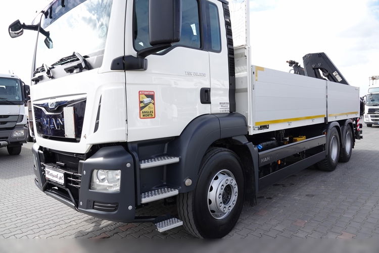 MAN TGS 26.320 / 6X4 / SKRZYNIOWY 6.5 M + HDS HIAB 188 BS-3 / MAX UDŹWIG: 5000 KG / STEROWANIE RADIOWE / ROTATOR / EURO 6  zdjęcie 14