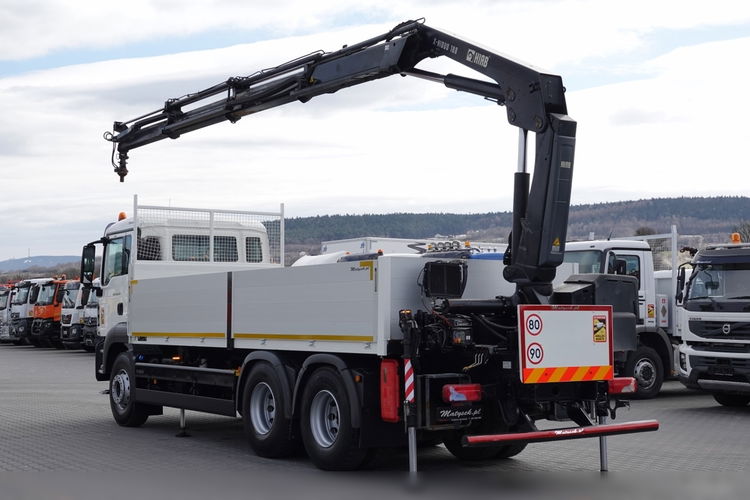 MAN TGS 26.320 / 6X4 / SKRZYNIOWY 6.5 M + HDS HIAB 188 BS-3 / MAX UDŹWIG: 5000 KG / STEROWANIE RADIOWE / ROTATOR / EURO 6  zdjęcie 2