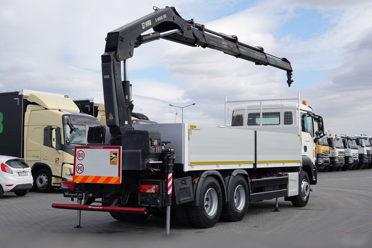 MAN TGS 26.320 / 6X4 / SKRZYNIOWY 6.5 M + HDS HIAB 188 BS-3 / MAX UDŹWIG: 5000 KG / STEROWANIE RADIOWE / ROTATOR / EURO 6  zdjęcie 3