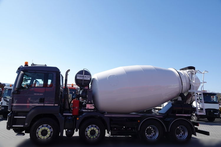 MAN TGS 32.420 / 8X4 / BETONOMIESZARKA 9 M3 / 2020 ROK / 56 TYŚ. KM ! zdjęcie 14