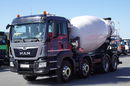 MAN TGS 32.420 / 8X4 / BETONOMIESZARKA 9 M3 / 2020 ROK / 56 TYŚ. KM ! zdjęcie 2