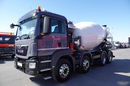 MAN TGS 32.420 / 8X4 / BETONOMIESZARKA 9 M3 / 2020 ROK / 56 TYŚ. KM ! zdjęcie 4