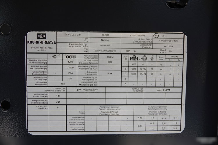 Wielton / WYWROTKA ALUMINIOWA 28 M3 / FABRYCZNIE NOWA 2025 ROK / WAGA: 5200KG / OŚ PODNOSZONA / DOSTĘPNA OD RĘKI  zdjęcie 23