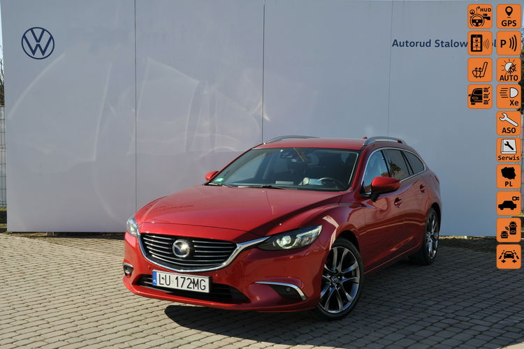Mazda 6 2.0B 165KM SalonPL Kamera Bose El.Fotele Nawigacja Hak Serwis zdjęcie 1