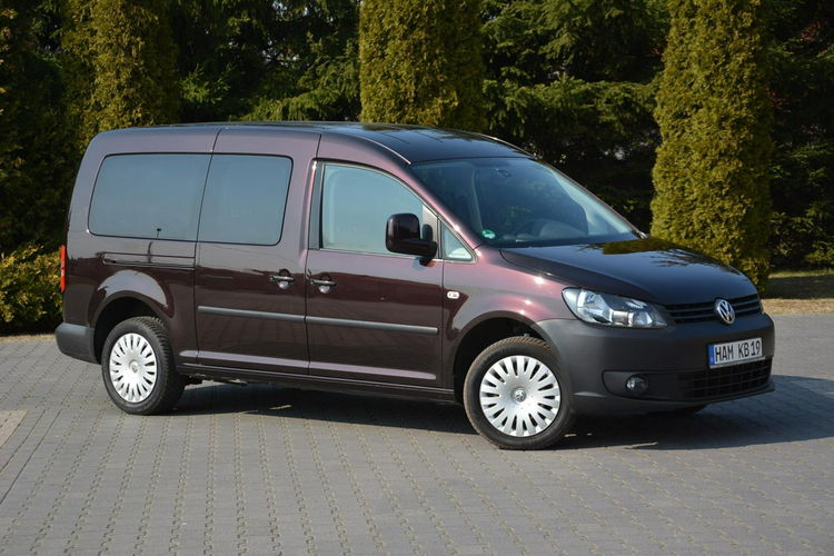 Volkswagen Caddy 106 przebiegu Maxi 7-Foteli Klimatronic Parktronic Aso Vw do końca zdjęcie 10