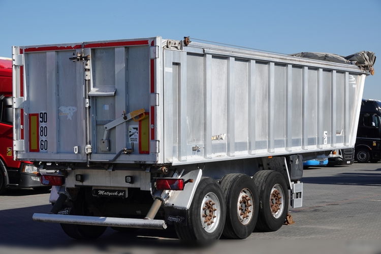 BENALU / WYWROTKA ALUMINIOWA 28 M3 / OŚ PODNOSZONA / WAGA 5100 KG zdjęcie 7