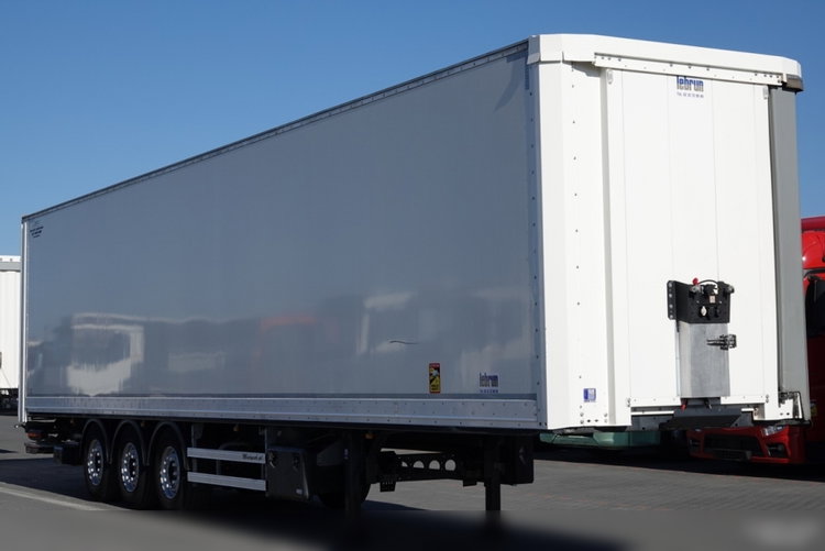 LECITRAILER / FIRANKA KONTENER / WINDA DHOLLANDIA / MOCNA PODŁOGA / OŚ PODNOSZONA  zdjęcie 1