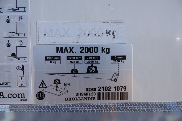 LECITRAILER / FIRANKA KONTENER / WINDA DHOLLANDIA / MOCNA PODŁOGA / OŚ PODNOSZONA  zdjęcie 21