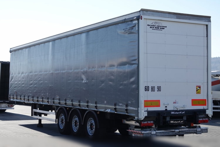 LECITRAILER / FIRANKA KONTENER / WINDA DHOLLANDIA / MOCNA PODŁOGA / OŚ PODNOSZONA  zdjęcie 5