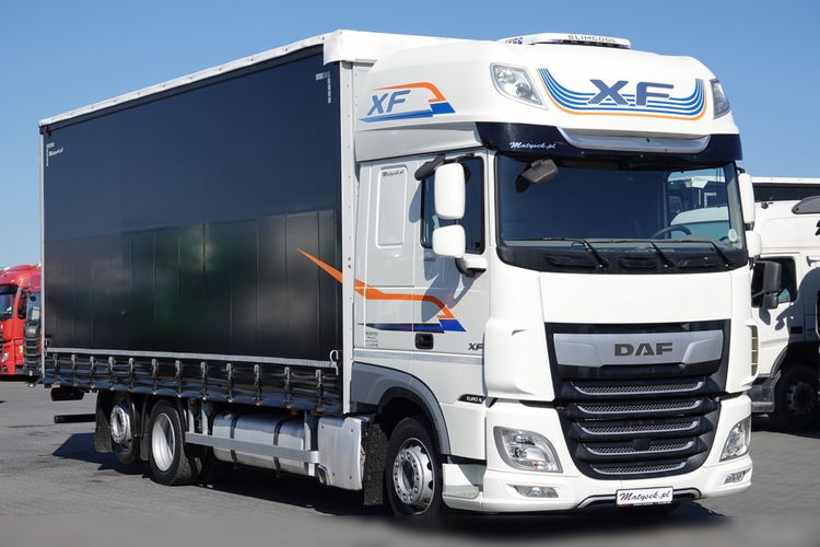 DAF XF 480 / 6x2 / 60m3 / FIRANKA 7.75 m / SOLÓWKA / OŚ PODNOSZONA / KLIMA POSTOJOWA / PO KONTRAKCIE SERWISOWYM zdjęcie 10